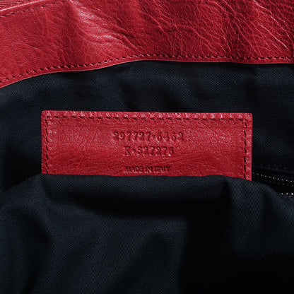 Balenciaga Agneau Classic Hardware Oversize Top Handle Bag Groseille 7 of 10