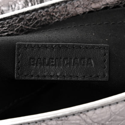 Balenciaga Metallic Agneau Arena Small Le Cagole Sling Bag Silver 6 of 10
