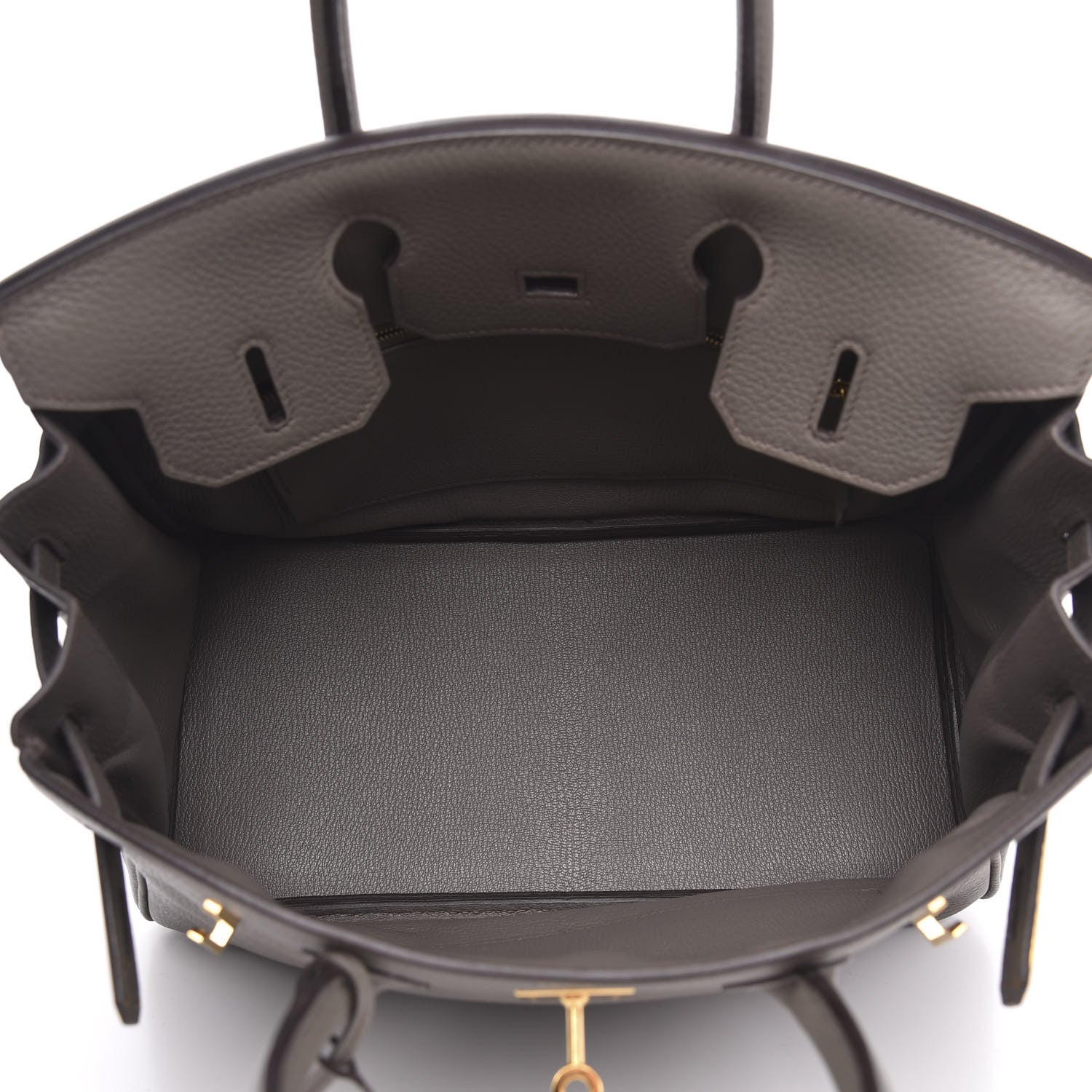 Hermes Taurillon Clemence Birkin 30 Etain 5 of 10