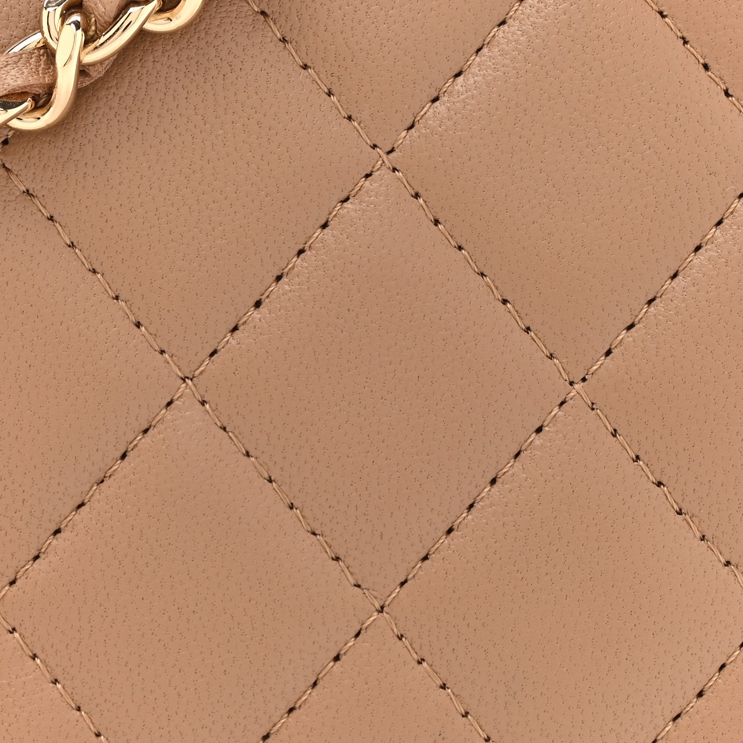 Chanel Lambskin Quilted Trendy CC Wallet On Chain WOC Beige 9 of 12