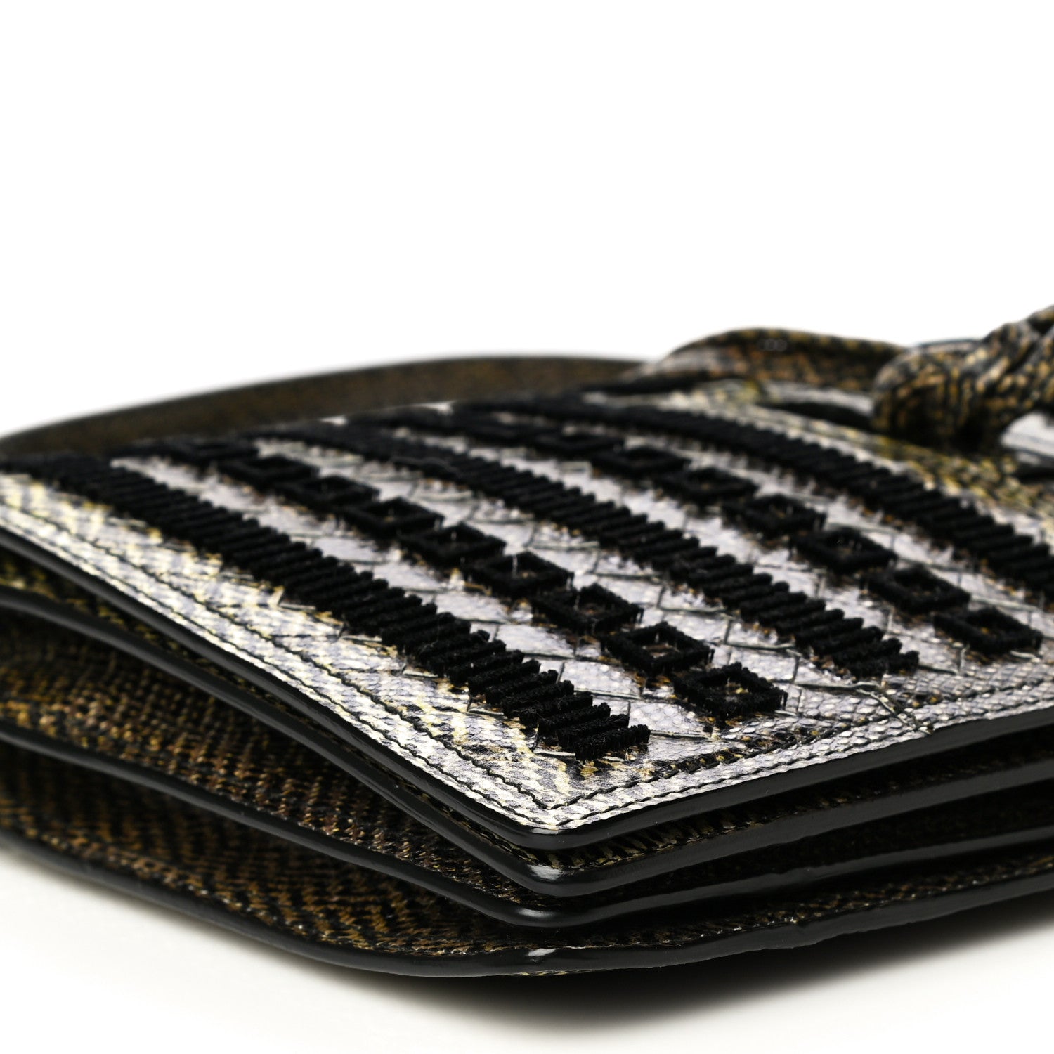 Bottega Veneta Karung Velvet Intrecciato Full-Flap Tie Clutch Crossbody 8 of 11