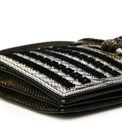 Bottega Veneta Karung Velvet Intrecciato Full-Flap Tie Clutch Crossbody 8 of 11