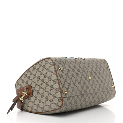 Gucci GG Supreme Monogram Garden Collection Medium Boston Beige Tuscany 4 of 10