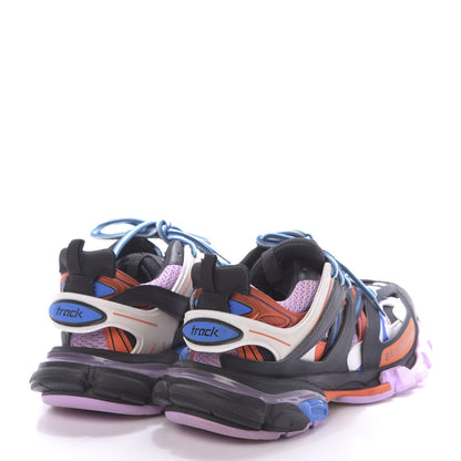 Balenciaga Mesh Fabric Womens Track Sneakers 37 Black Orange Pink 4 of 9