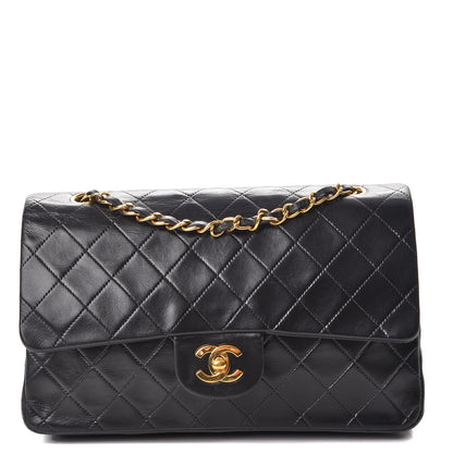 Chanel Lambskin Quilted Medium Double Flap Black 1 of 11