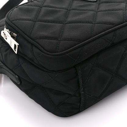 Prada Nylon Tessuto Impuntu Quilted Crossbody Bag Black 10 of 11