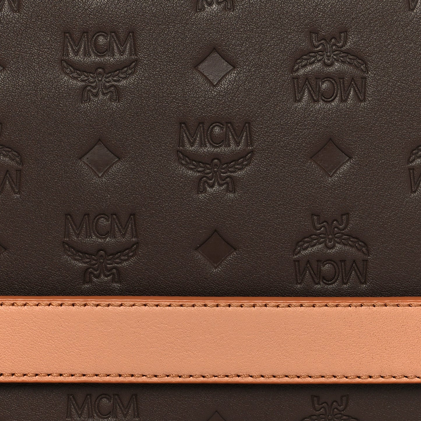 Calfskin Monogram Mini Klara Crossbody Bag Chessnut