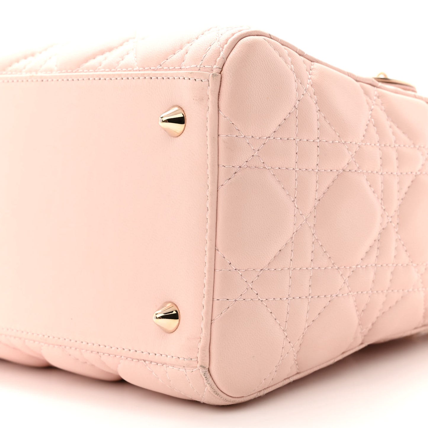 Lambskin Cannage Medium Lady Dior Light Pink