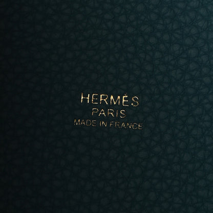 Hermes Taurillon Clemence Picotin Lock 22 MM New Bleu Jean 6 of 11