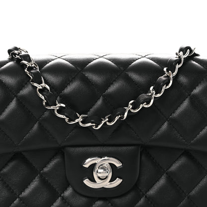 Chanel Lambskin Quilted Mini Rectangular Flap Black 8 of 13