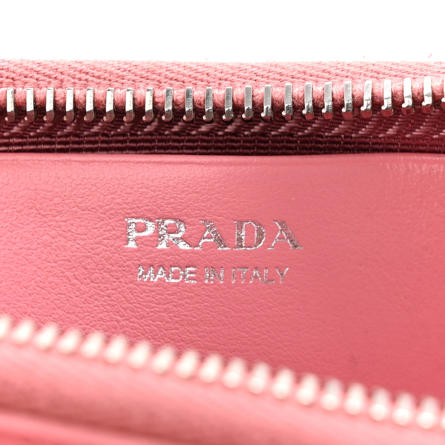 Prada Saffiano Mini Triangle Crossbody Pouch Petalo 7 of 12