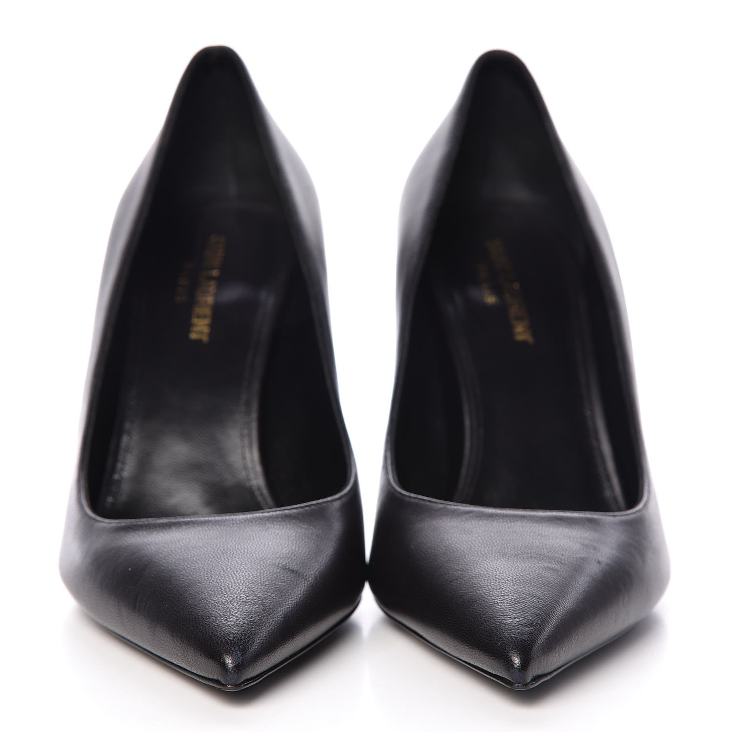 Saint Laurent Calfskin Opyum 85 Pumps 39 Black 2 of 9