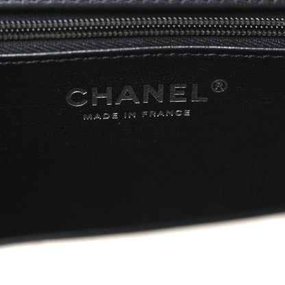 Chanel Lambskin Calfskin Small Chocolate Bar Flap Bag White Black 6 of 11