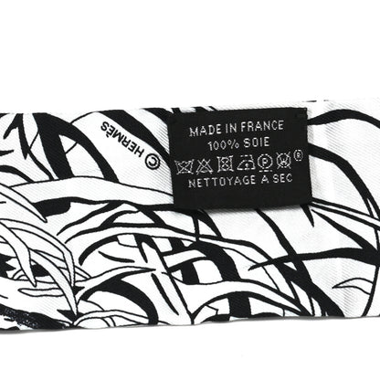 Hermes Silk Jungle Love Rainbow Twilly Gris Black White 3 of 3