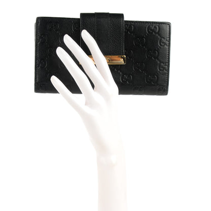 Gucci Guccissima Ladies Web Long Wallet Black 2 of 7
