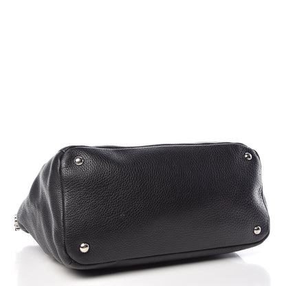 Prada Vitello Daino Tote Black 4 of 13