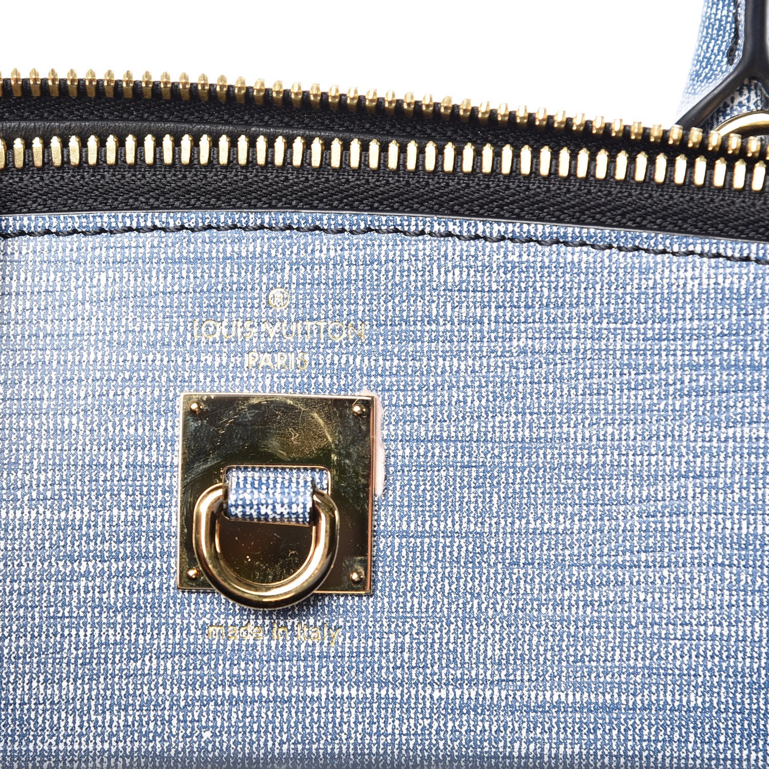 Louis Vuitton Epi City Steamer MM Blue Jean 7 of 9