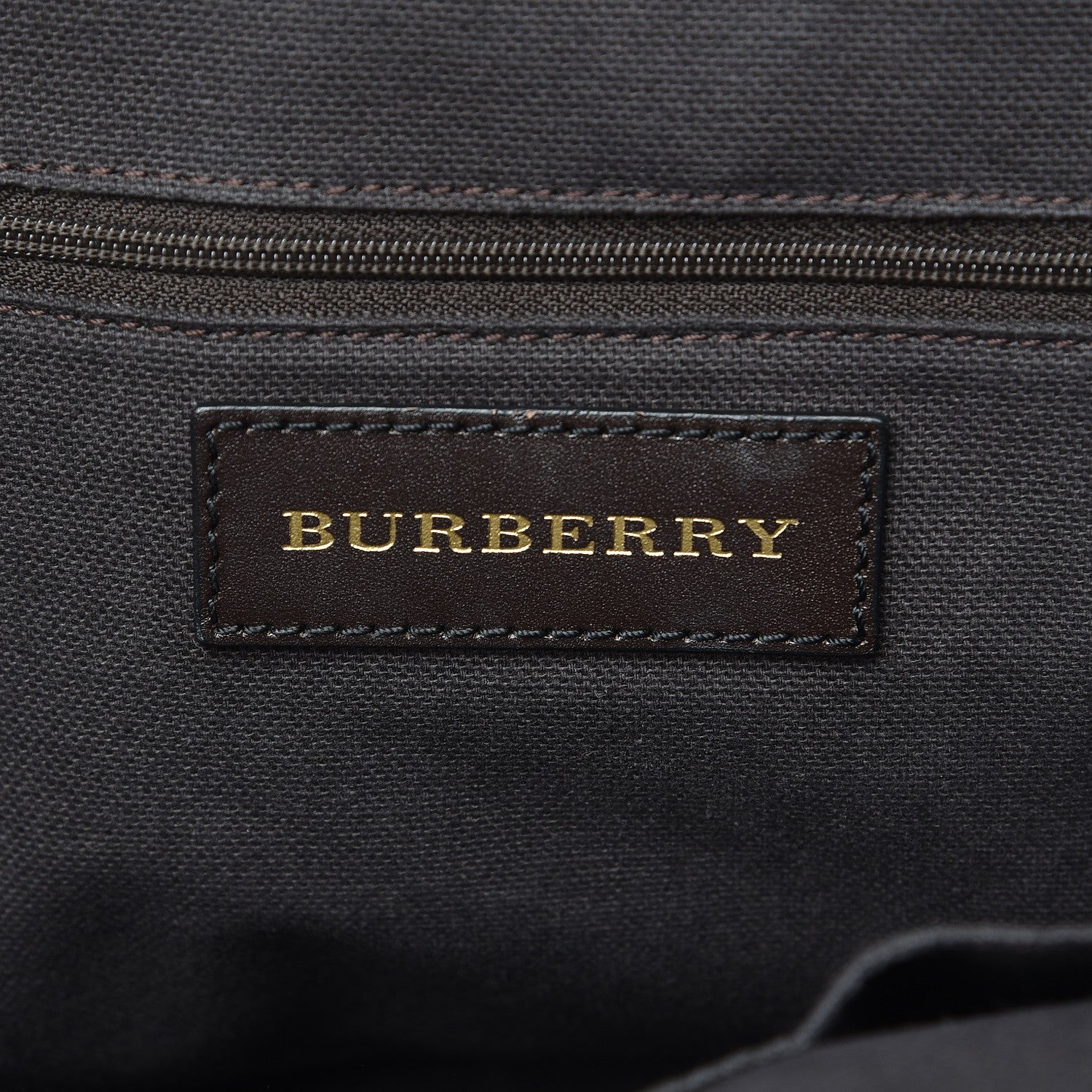 Burberry Haymarket Check Small Orchard Bowling Bag Chocolate 7 of 12