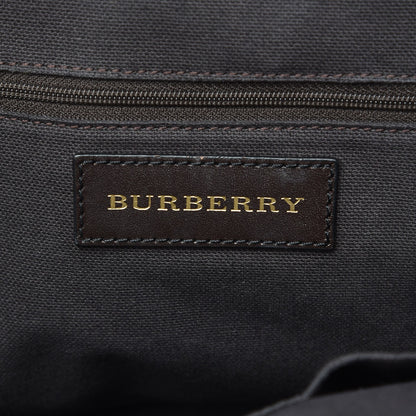 Burberry Haymarket Check Small Orchard Bowling Bag Chocolate 7 of 12