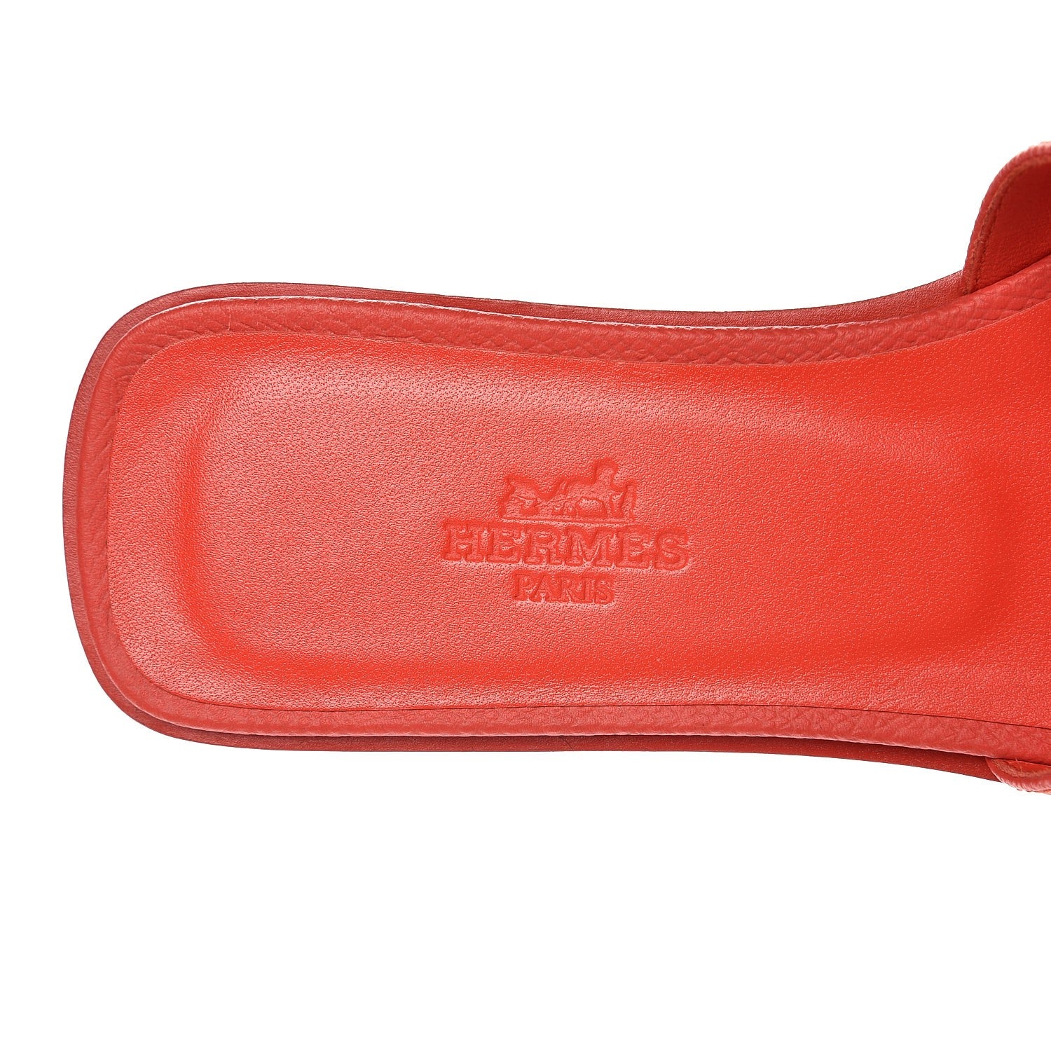 Hermes Epsom Oran Sandals 35 Rouge 5 of 7