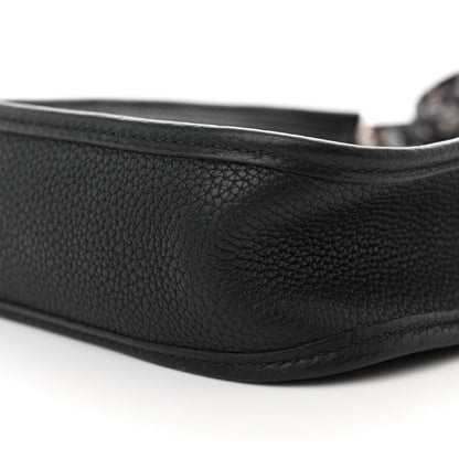 Hermes Taurillon Maurice Zigzag Evelyne TPM Black White Deep Blue 10 of 11