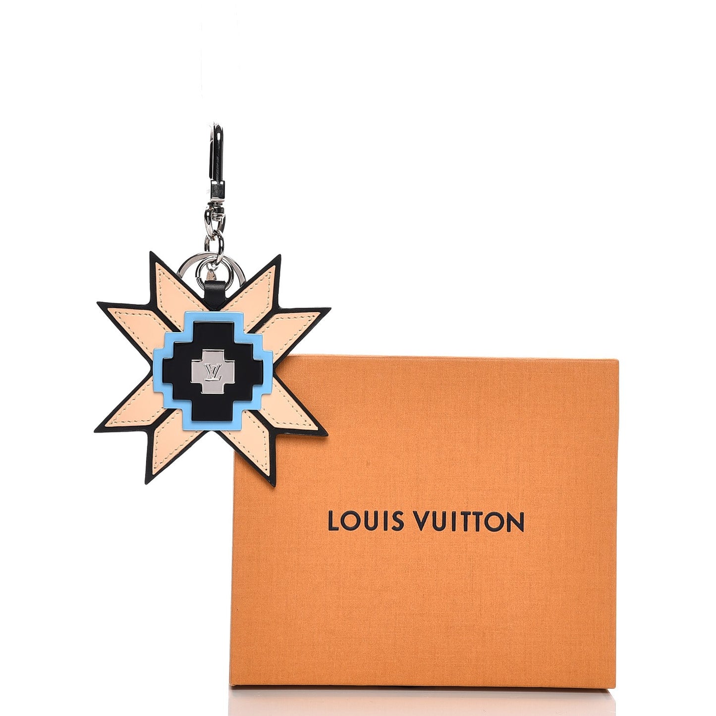 Graphic Flower Bag Charm Multicolor