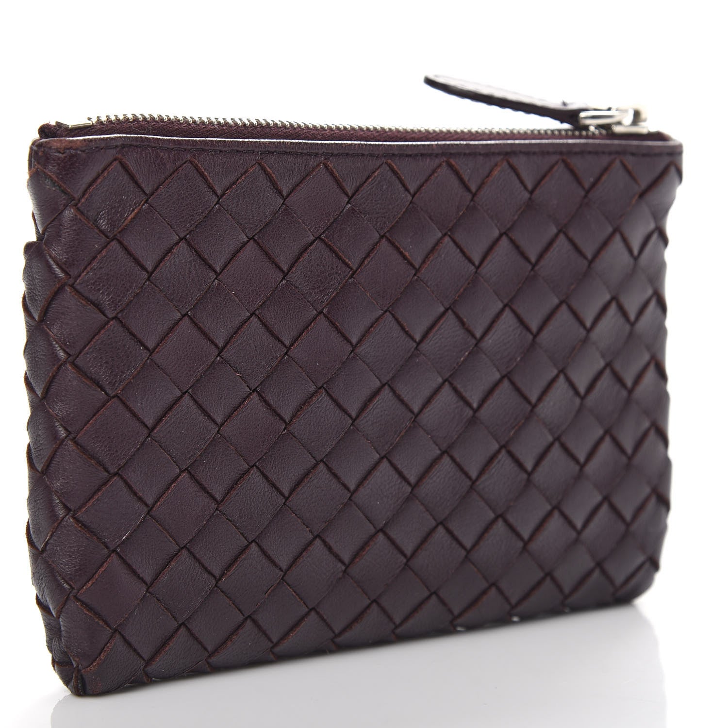 Bottega Veneta Nappa Intrecciato Key Holder Aubergine 3 of 6