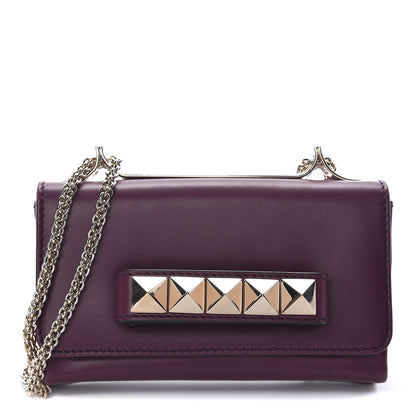 Valentino Garavani Nappa Mini Va Va Voom Shoulder Bag Aubergine 1 of 9