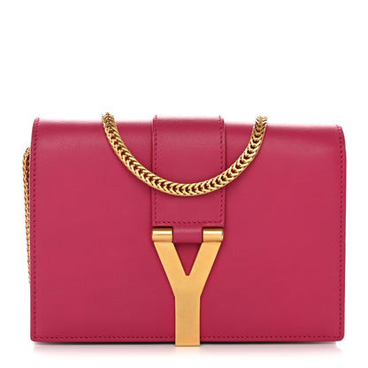 Saint Laurent Calfskin Small Classic Y Satchel Fuchsia 1 of 15