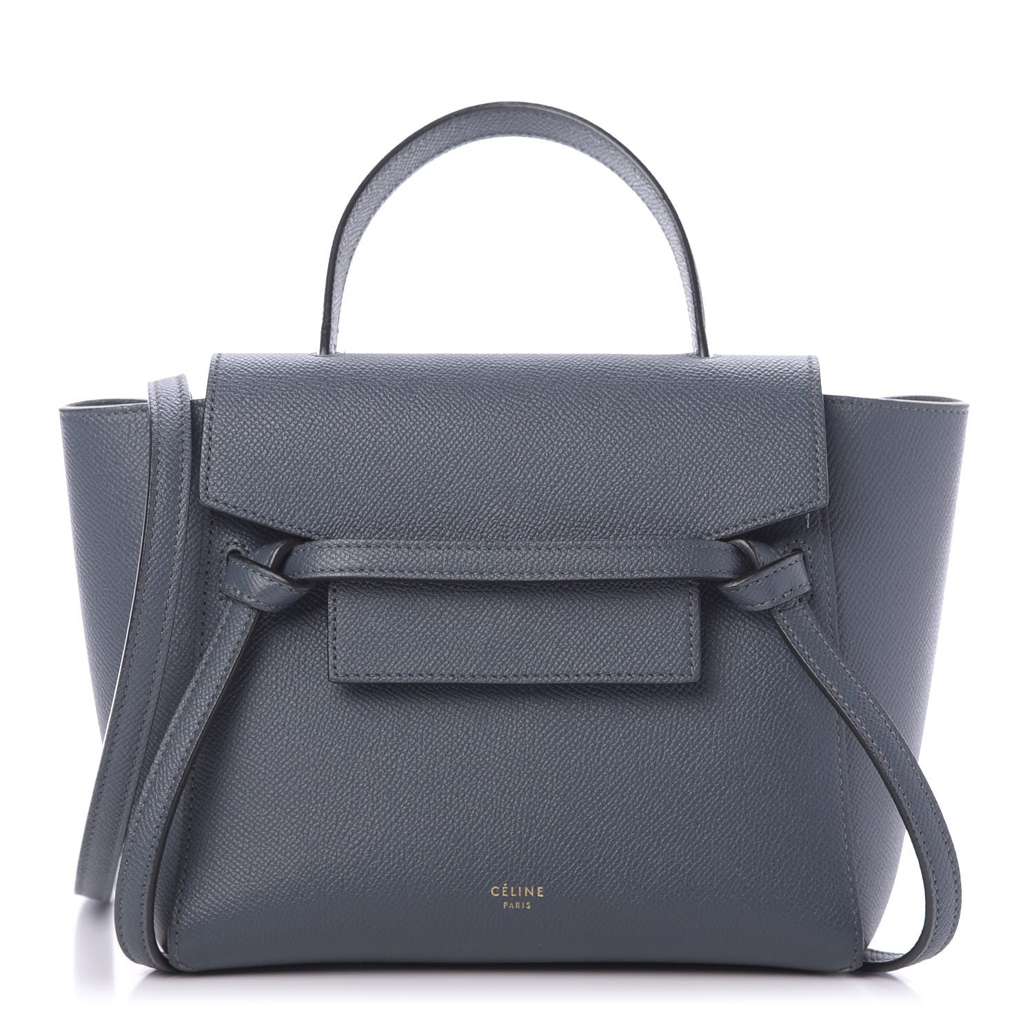 Celine Grained Calfskin Nano Belt Bag Slate 1 of 9