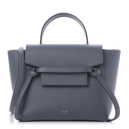 Celine Grained Calfskin Nano Belt Bag Slate 1 of 9