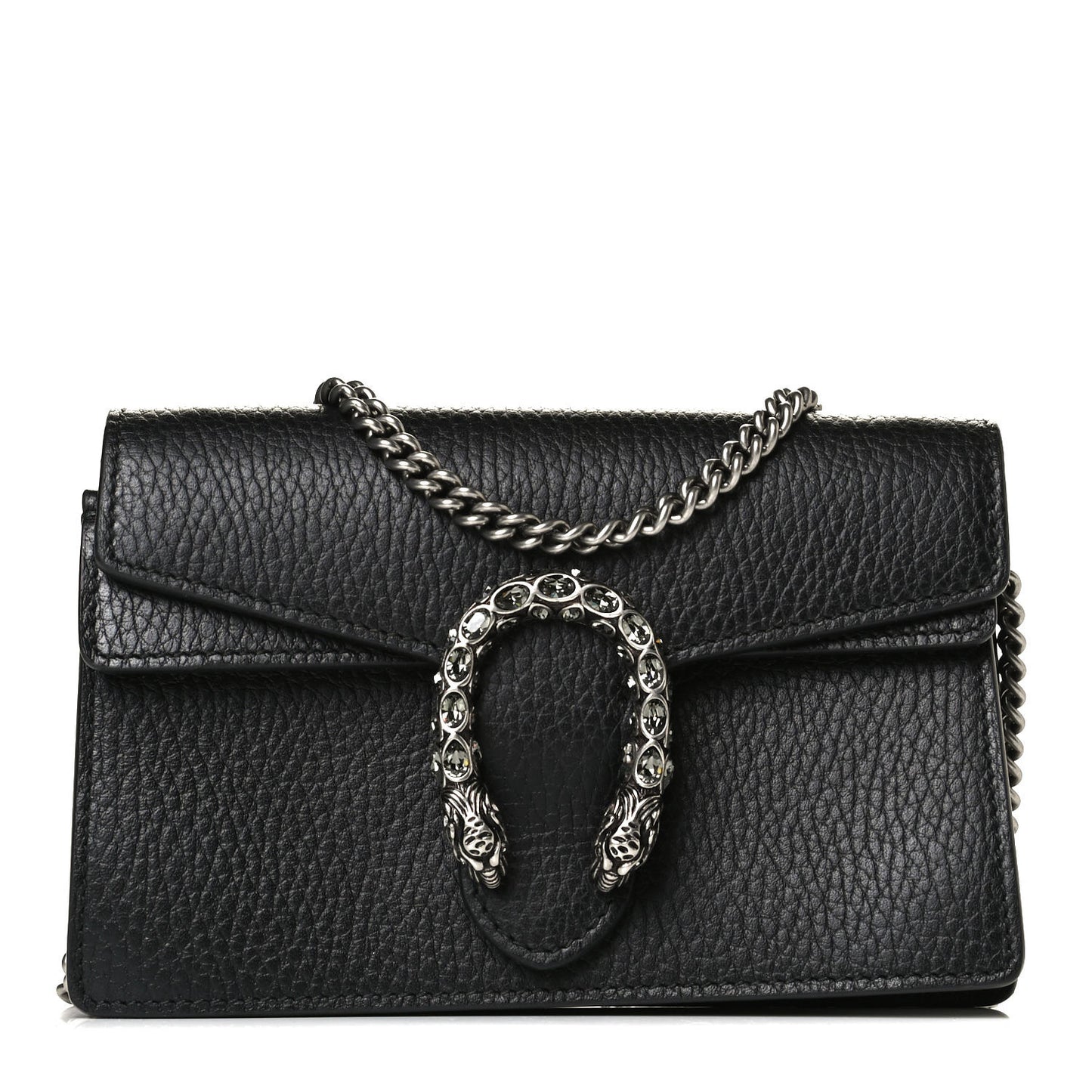 Calfskin Super Mini Dionysus Shoulder Bag Black