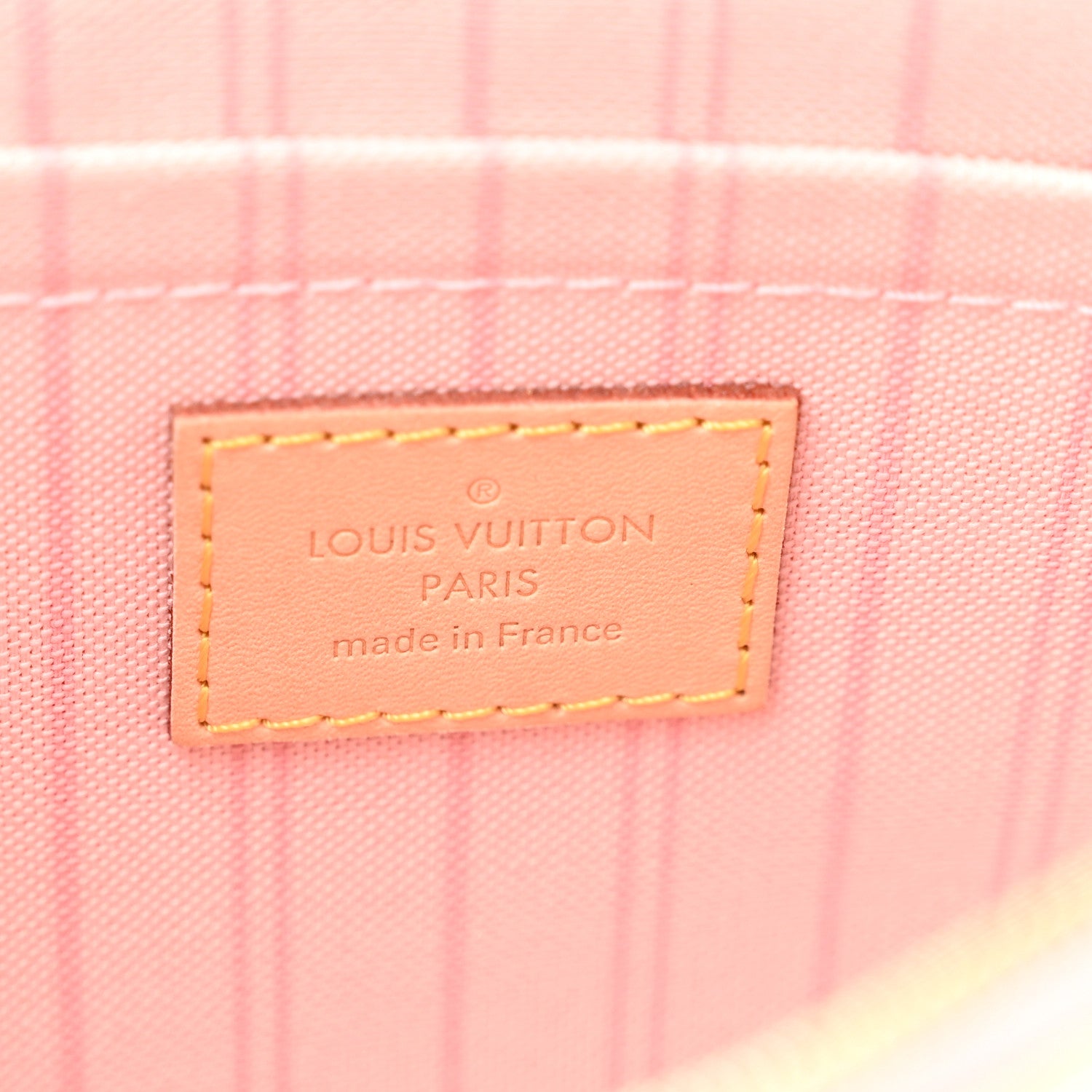 Louis Vuitton Damier Azur Neverfull MM GM Pochette Rose Ballerine 6 of 7