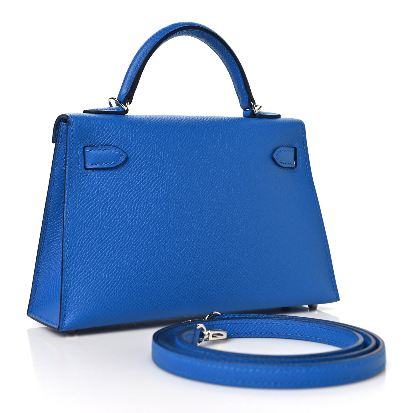 Epsom Mini Kelly Sellier 20 Bleu Zellige