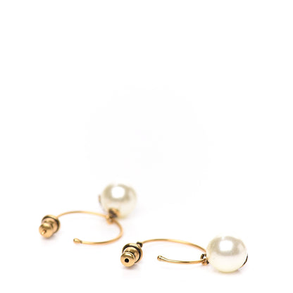 Christian Dior Pearl Bee Star Tribales Hoop Earrings 3 of 4