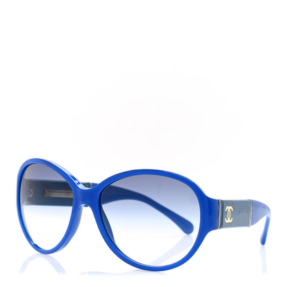 Chanel Acetate CC Logo Sunglasses 5229Q Blue 1 of 8