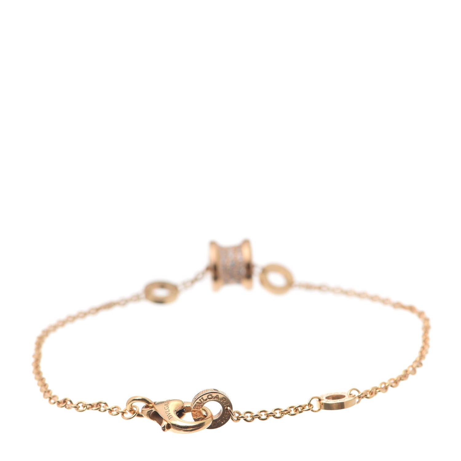 Bulgari 18K Rose Gold Diamond B.Zero1 Bracelet SM 3 of 6