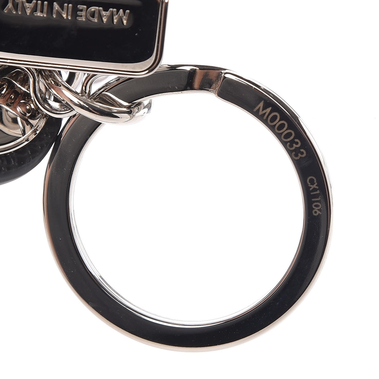 Taiga Calfskin LV Club Key Holder Ardoise