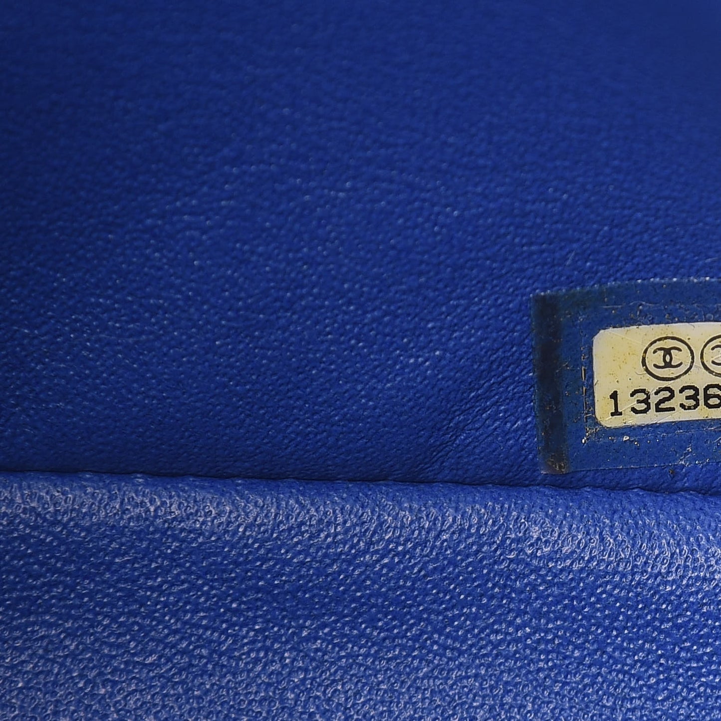 Lambskin Quilted Jumbo Single Flap Blue