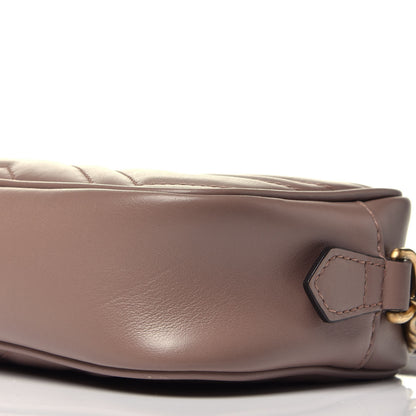 Gucci Calfskin Matelasse Mini GG Marmont Chain Shoulder Bag Porcelain Rose 9 of 9