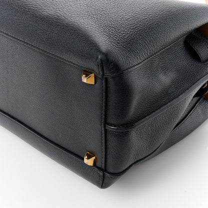 MCM Grained Calfskin Medium Milla Tote Black 14 of 18