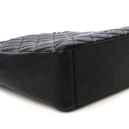 Chanel Caviar Quilted Petit Shopping Tote PST Black 9 of 10