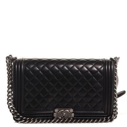 Chanel Lambskin Quilted New Medium Boy Flap Black 1 of 9