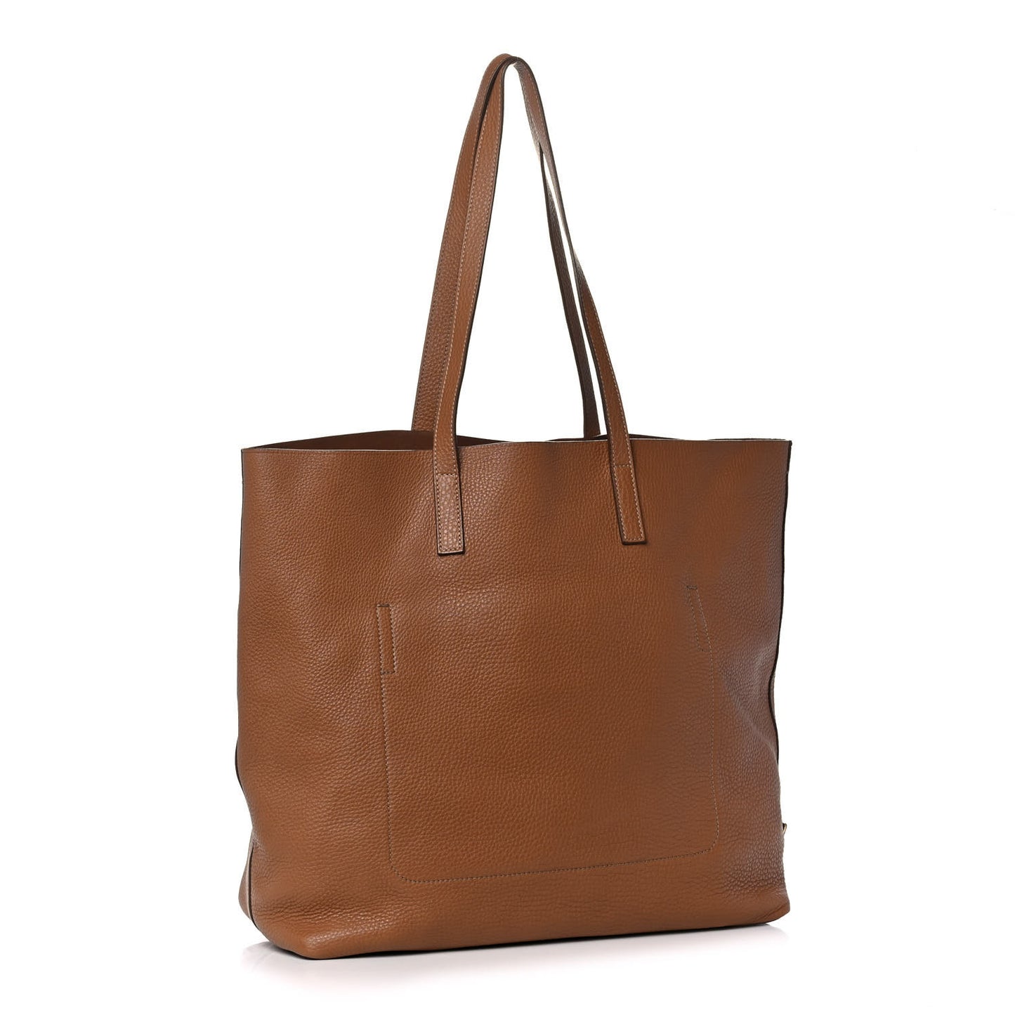 Vitello Daino Shopping Tote Cuoio