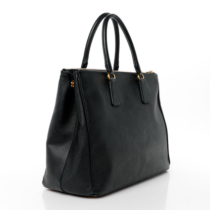 Prada Saffiano Large Galleria Double Zip Tote Black 3 of 13