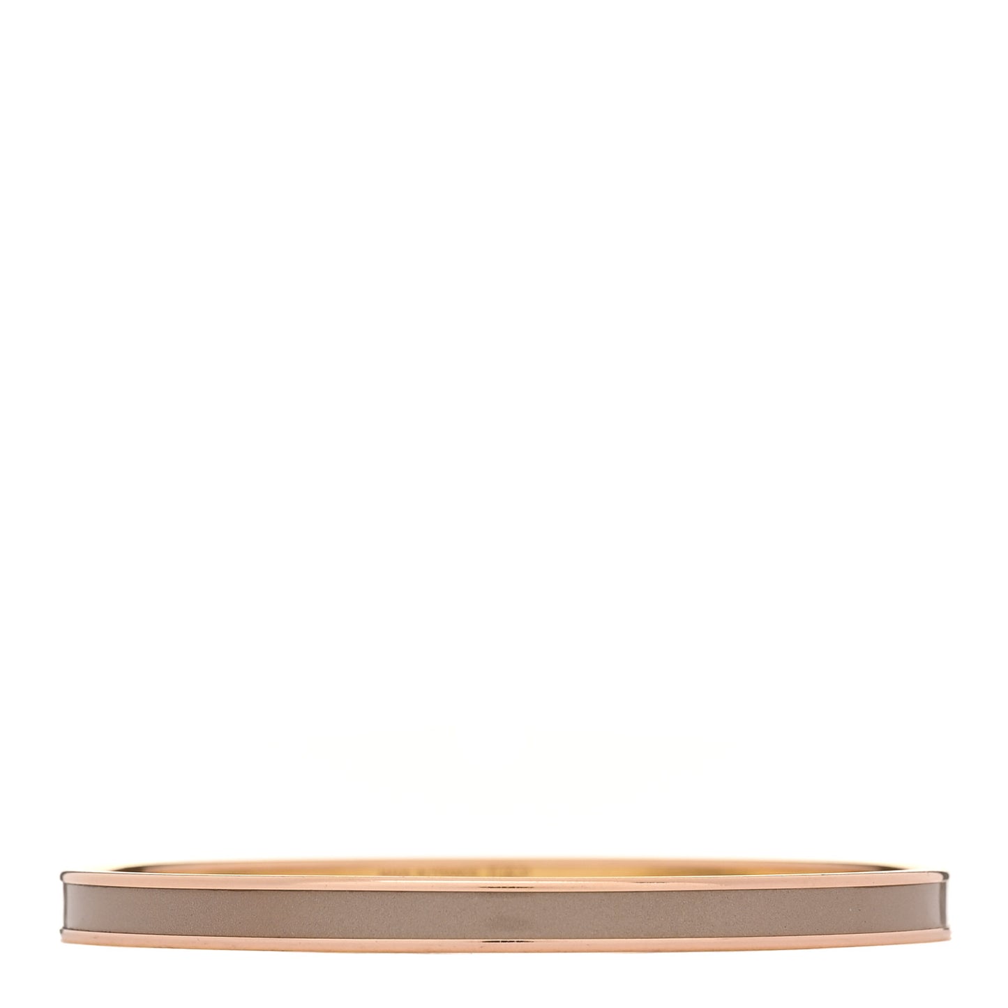 Enamel Printed Extra Narrow Uni Bracelet 70 Marron Glace