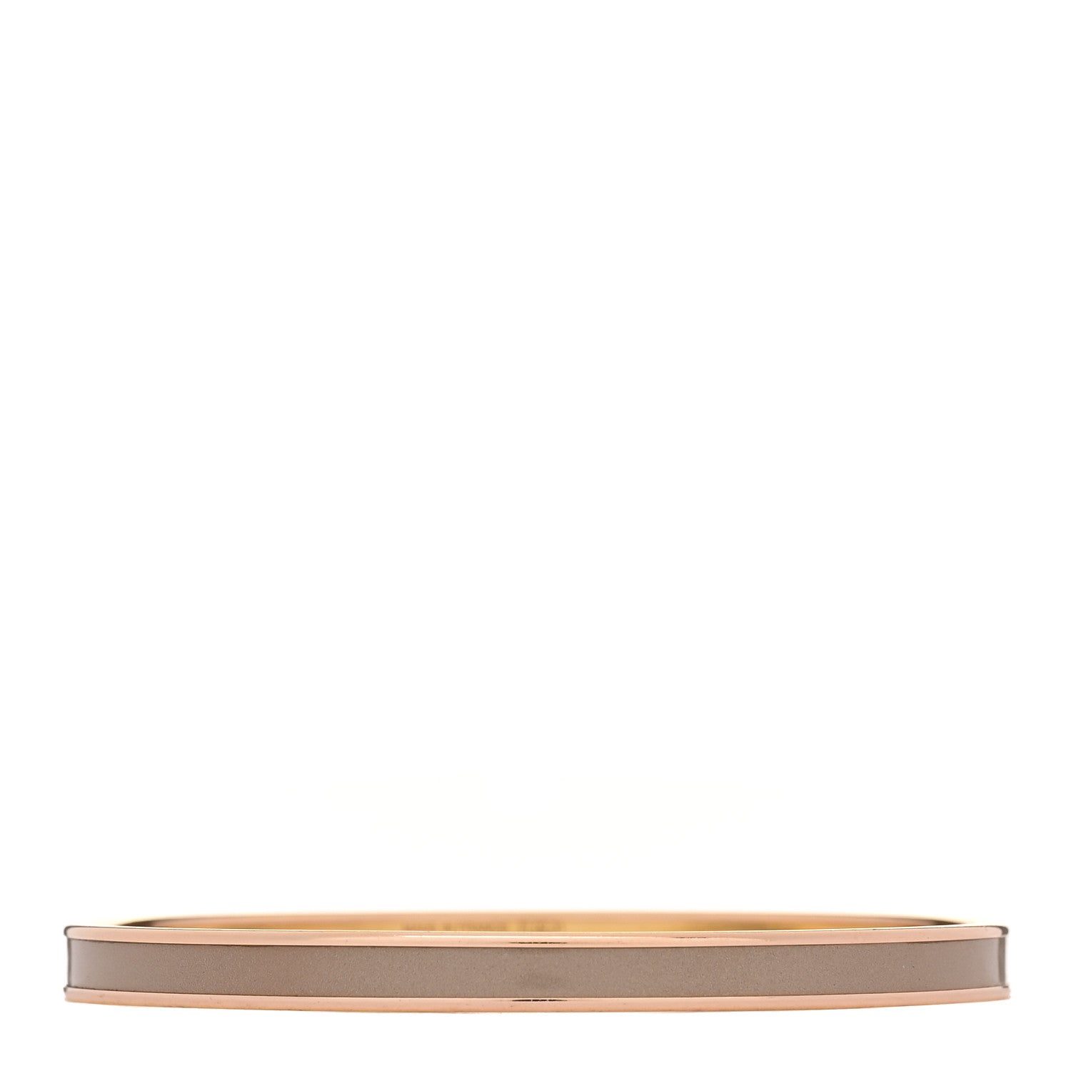 Hermes Enamel Printed Extra Narrow Uni Bracelet 70 Marron Glace 2 of 5