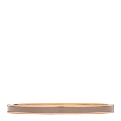 Hermes Enamel Printed Extra Narrow Uni Bracelet 70 Marron Glace 2 of 5