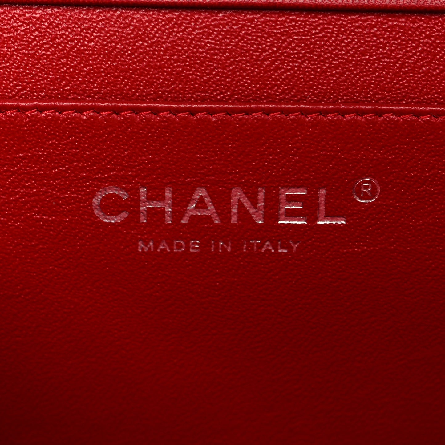 Lambskin Quilted Clutch With Chain Flap Red