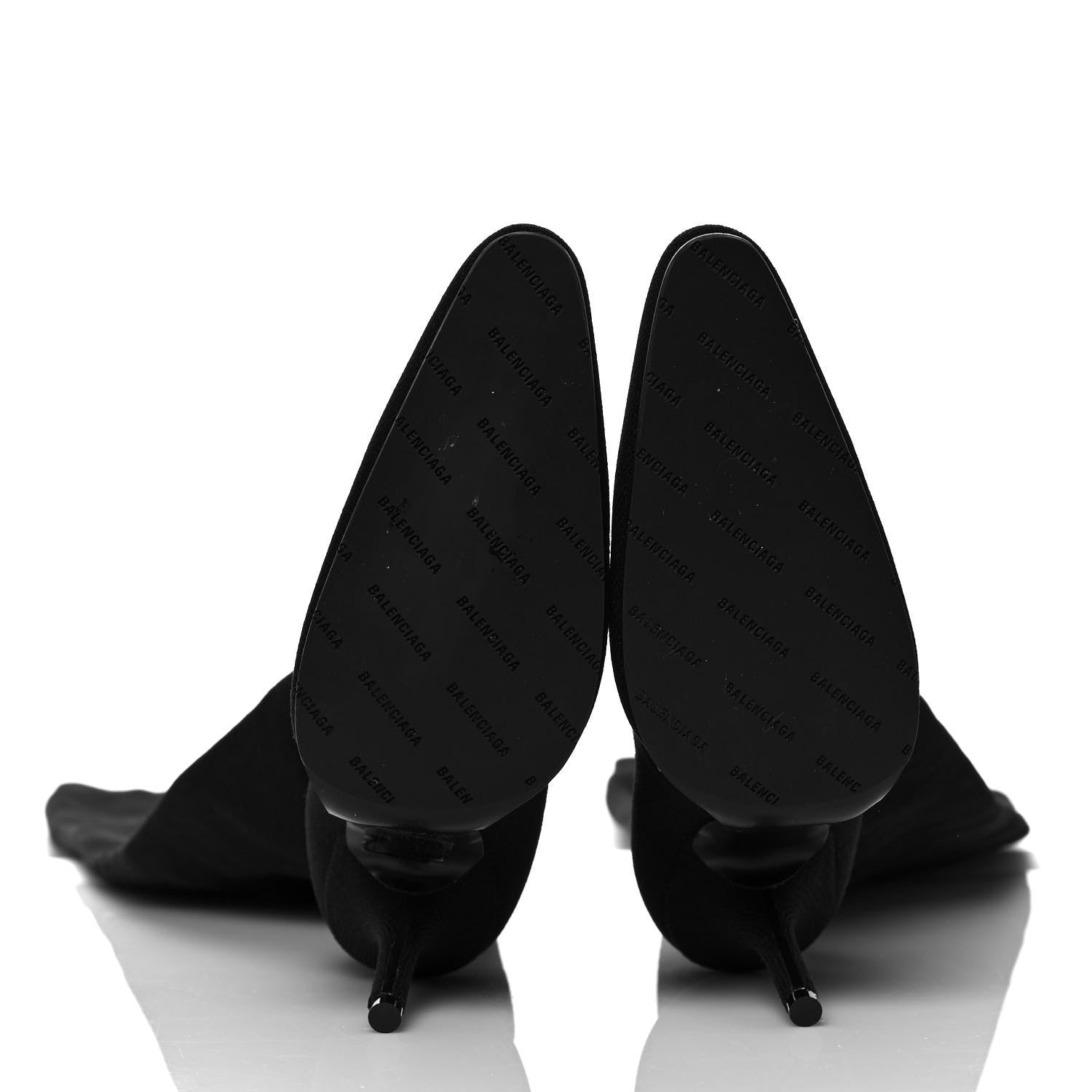 Balenciaga Spandex Round Toe Knife Thigh High Boots 38 Black 5 of 7